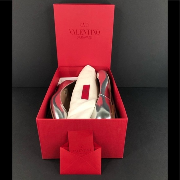 Valentino Garavani Tango Mirrored Ballerina Flats - Picture 2 of 12